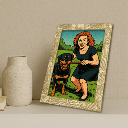 Ritratto personalizzato stile Fumetto americano | Incorniciamoci