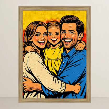 Ritratto personalizzato stile Fumetto anni 60 | Incorniciamoci