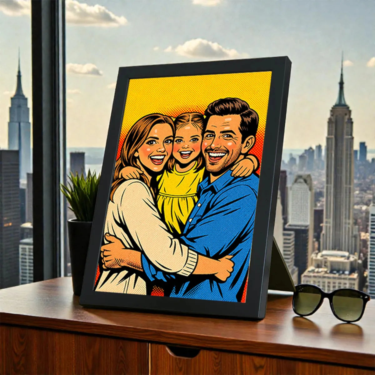 Ritratto personalizzato stile Fumetto anni 60 | Incorniciamoci