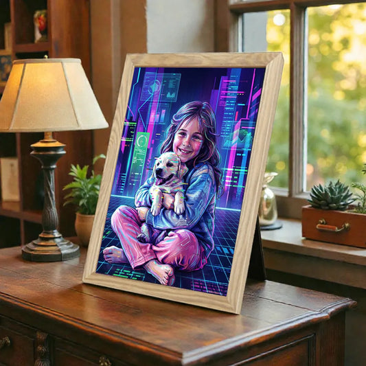 Ritratto personalizzato stile Glitch | Incorniciamoci