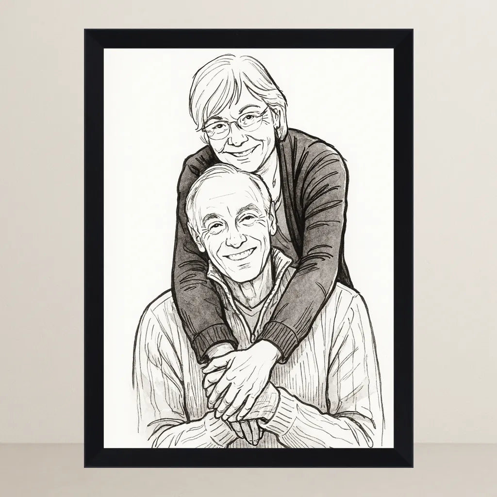 Ritratto personalizzato stile Inchiostro | Incorniciamoci