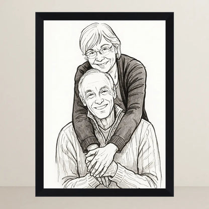 Ritratto personalizzato stile Inchiostro | Incorniciamoci