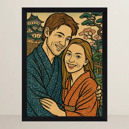 Ritratto personalizzato stile Japan | Incorniciamoci