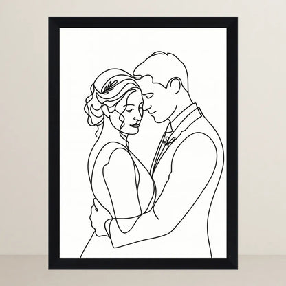 Ritratto personalizzato stile Line Art | Incorniciamoci