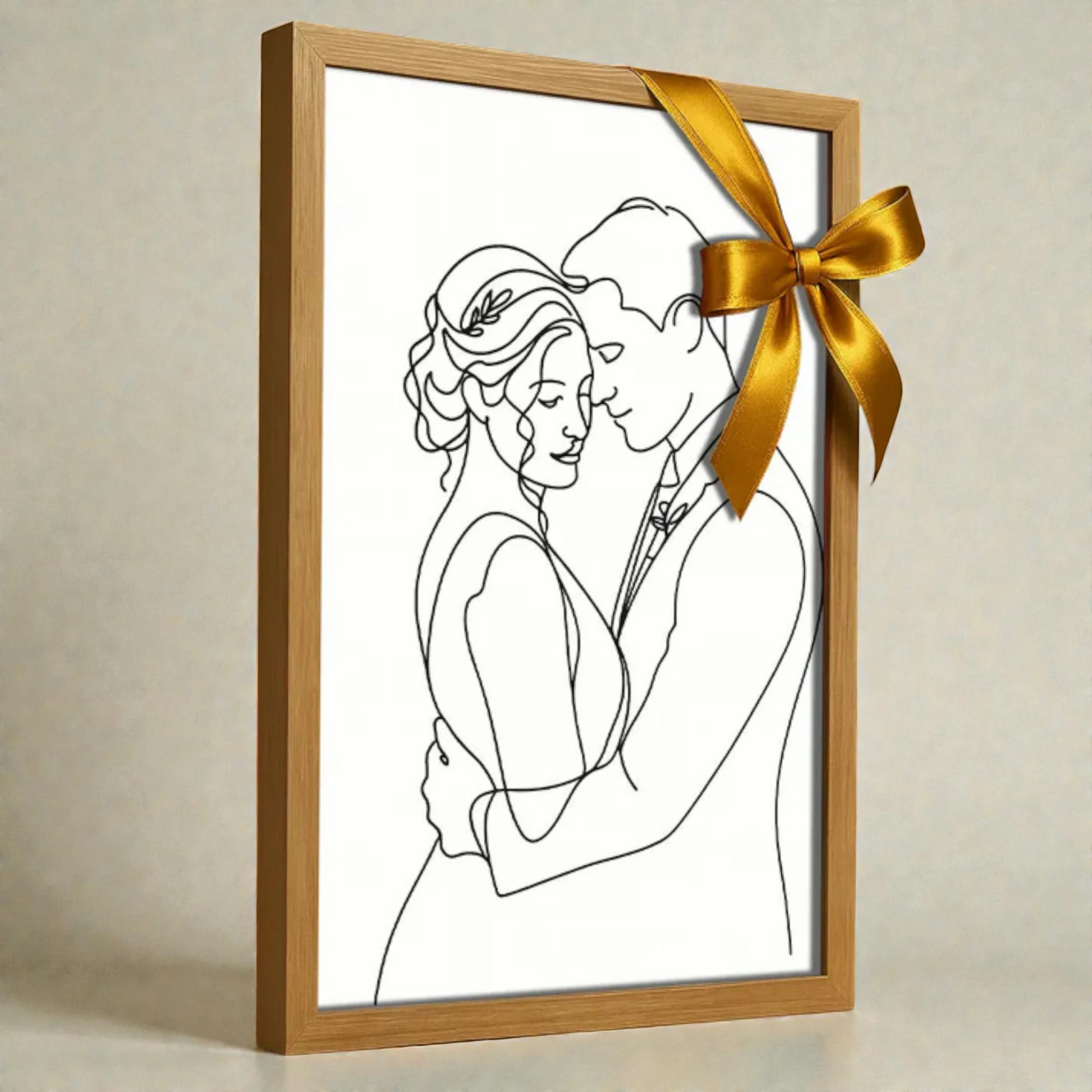 Ritratto personalizzato stile Line Art | Incorniciamoci