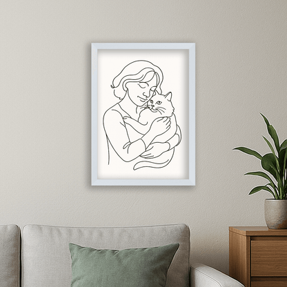 Ritratto personalizzato stile Line Art | Incorniciamoci