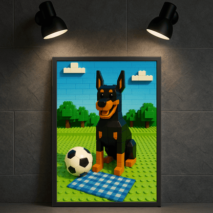 Ritratto personalizzato stile Minifigura Mattoncini | Incorniciamoci