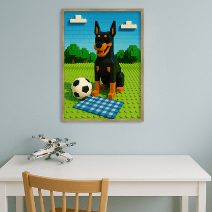 Ritratto personalizzato stile Minifigura Mattoncini | Incorniciamoci