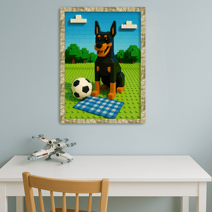 Ritratto personalizzato stile Minifigura Mattoncini | Incorniciamoci