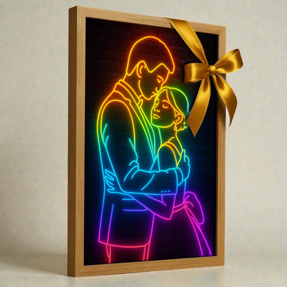 Ritratto personalizzato stile Neon | Incorniciamoci