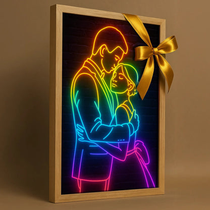 Ritratto personalizzato stile Neon | Incorniciamoci