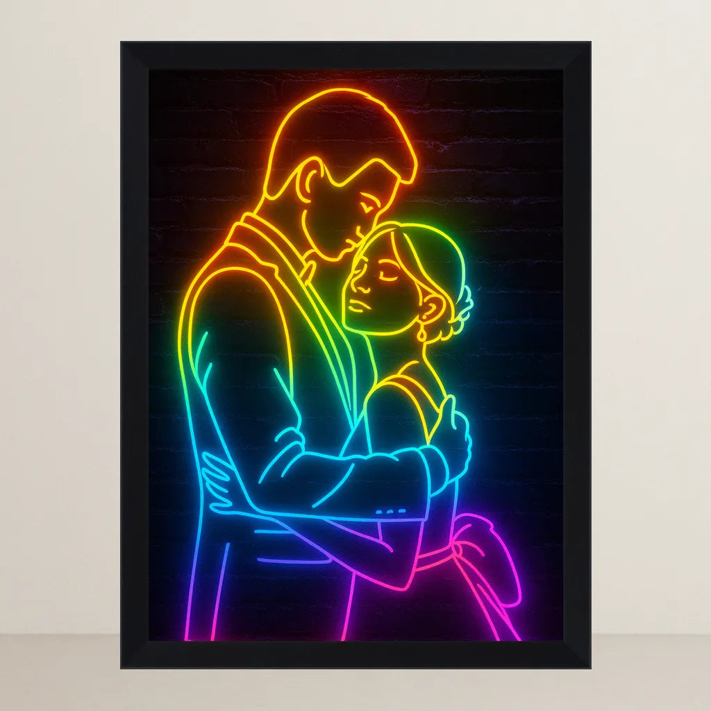 Ritratto personalizzato stile Neon | Incorniciamoci
