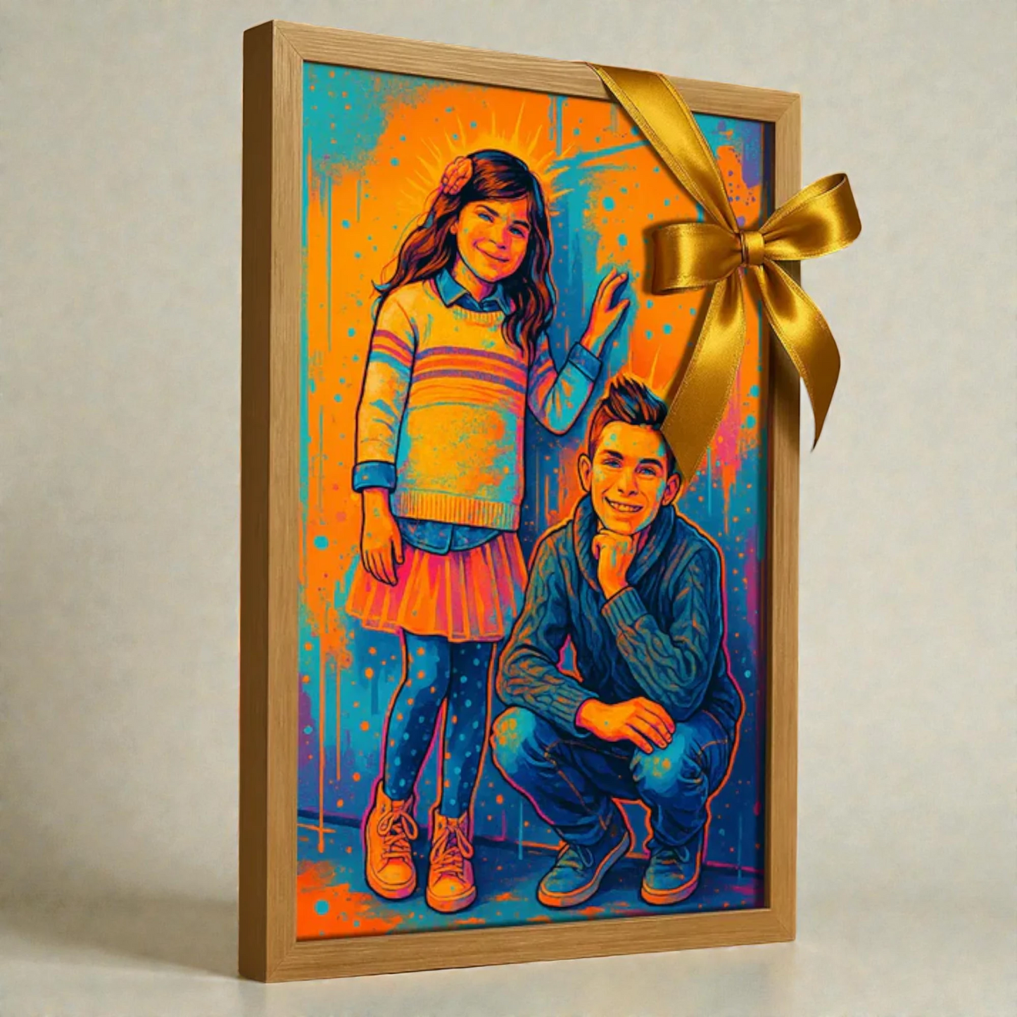 Ritratto personalizzato stile Pop Burst | Incorniciamoci