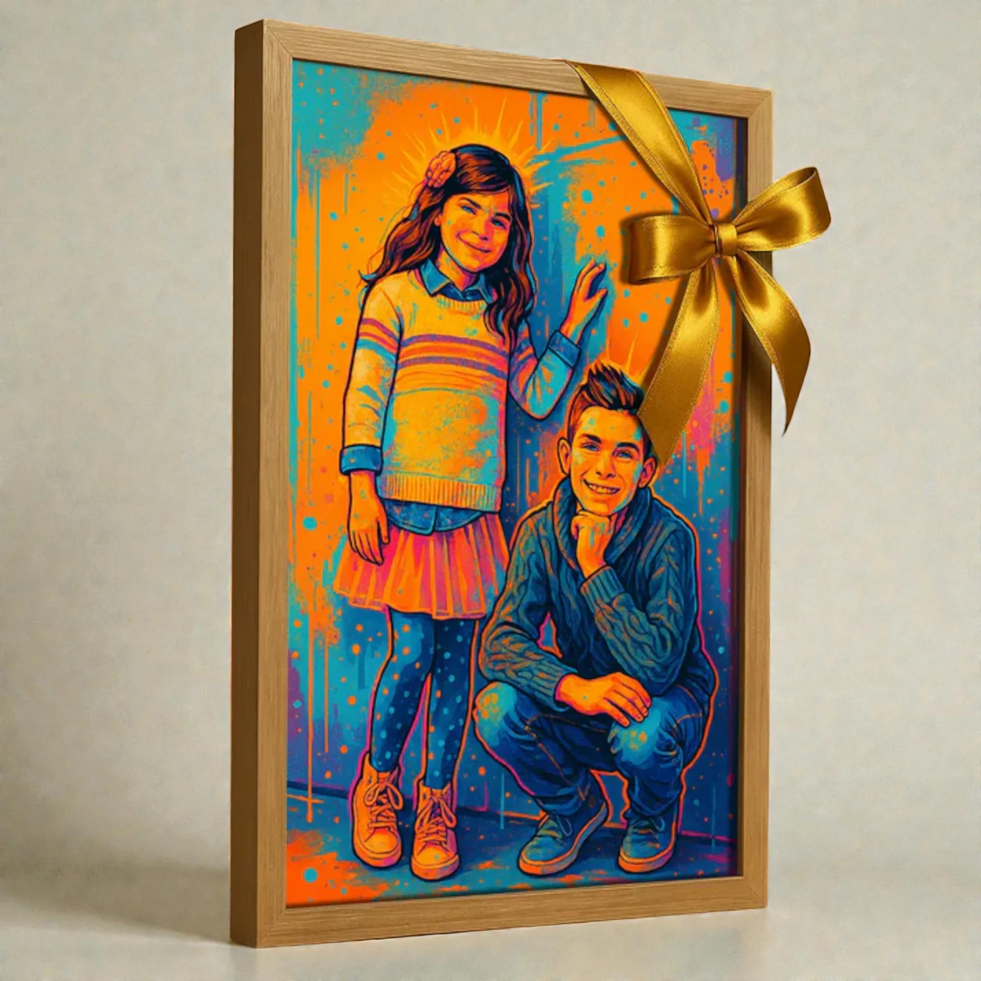 Ritratto personalizzato stile Pop Burst | Incorniciamoci