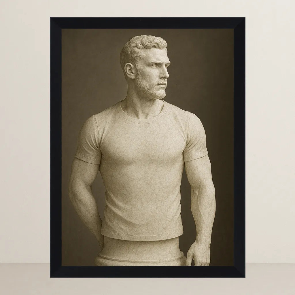 Ritratto personalizzato stile Statua di Marmo | Incorniciamoci