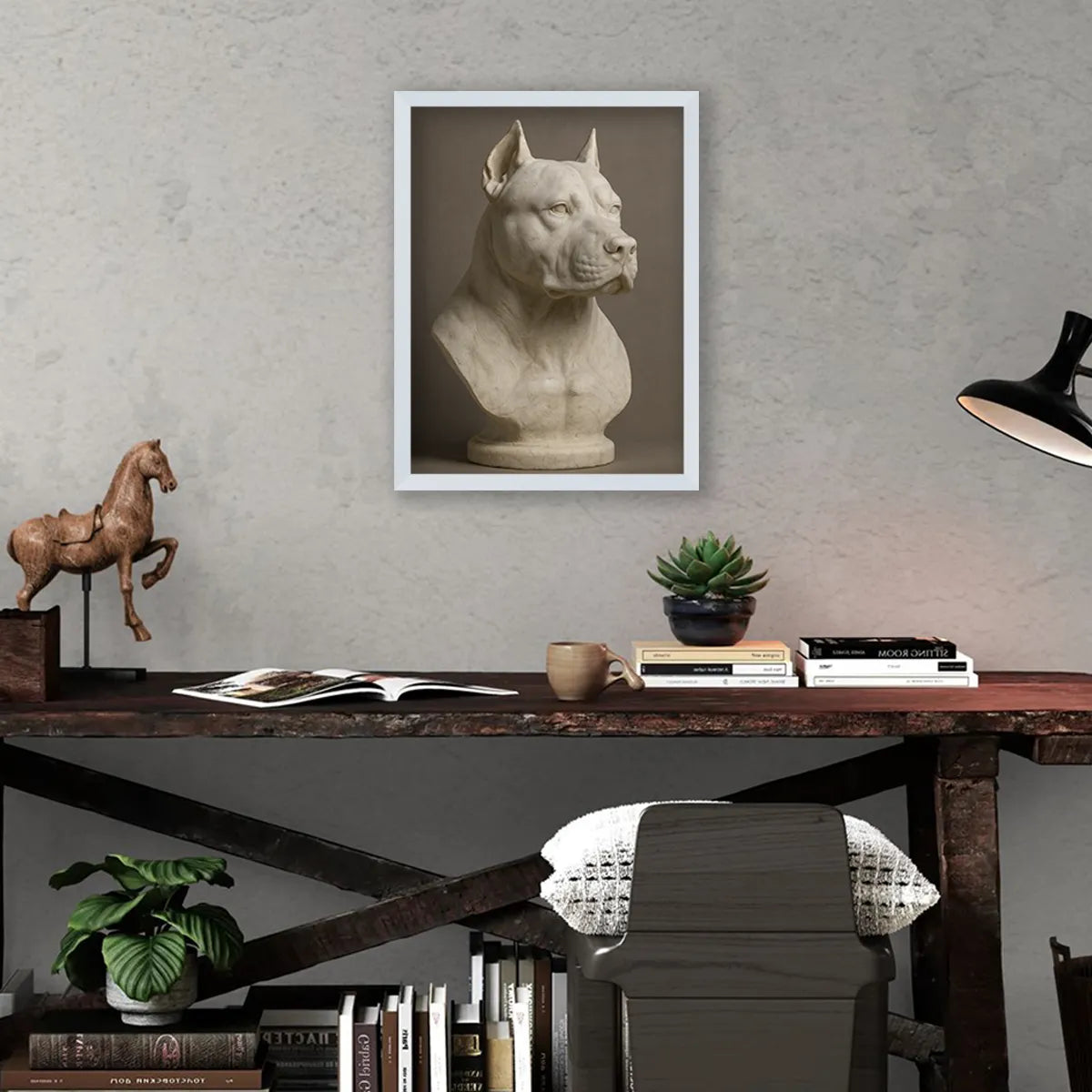 Ritratto personalizzato stile Statua di Marmo | Incorniciamoci