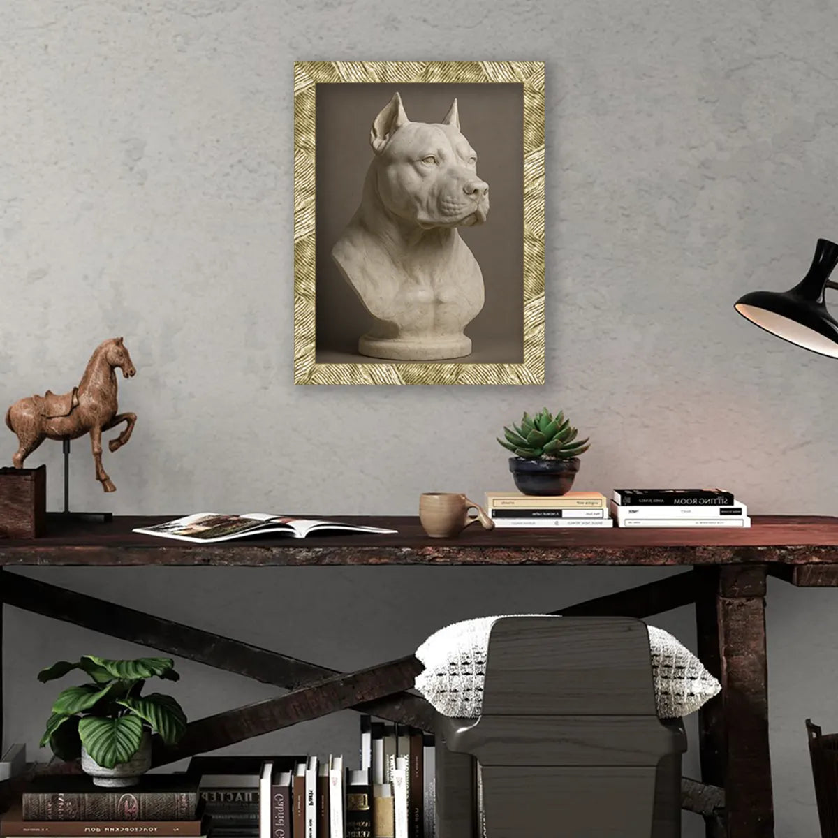 Ritratto personalizzato stile Statua di Marmo | Incorniciamoci