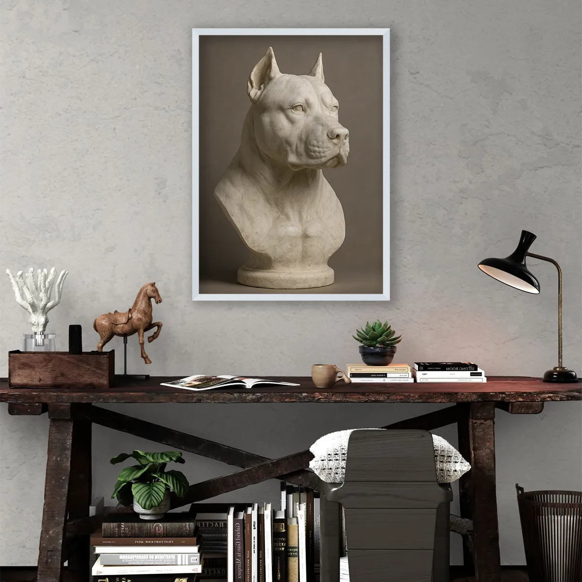 Ritratto personalizzato stile Statua di Marmo | Incorniciamoci