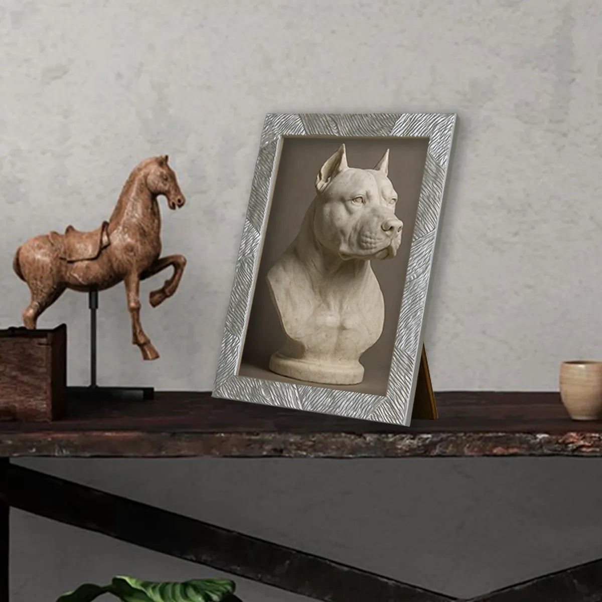 Ritratto personalizzato stile Statua di Marmo | Incorniciamoci