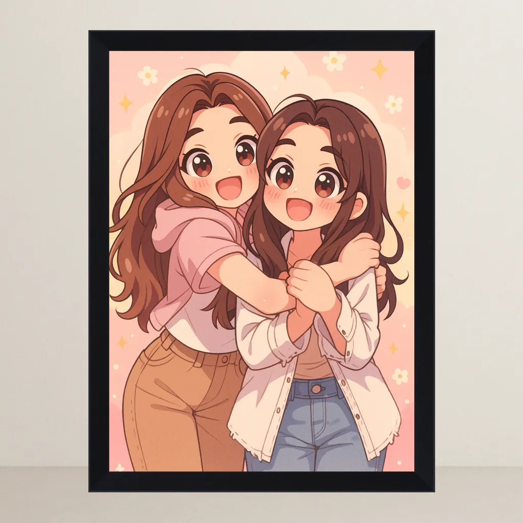 Ritratto personalizzato stile Super Dolce | Incorniciamoci