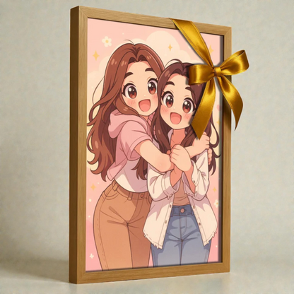 Ritratto personalizzato stile Super Dolce | Incorniciamoci