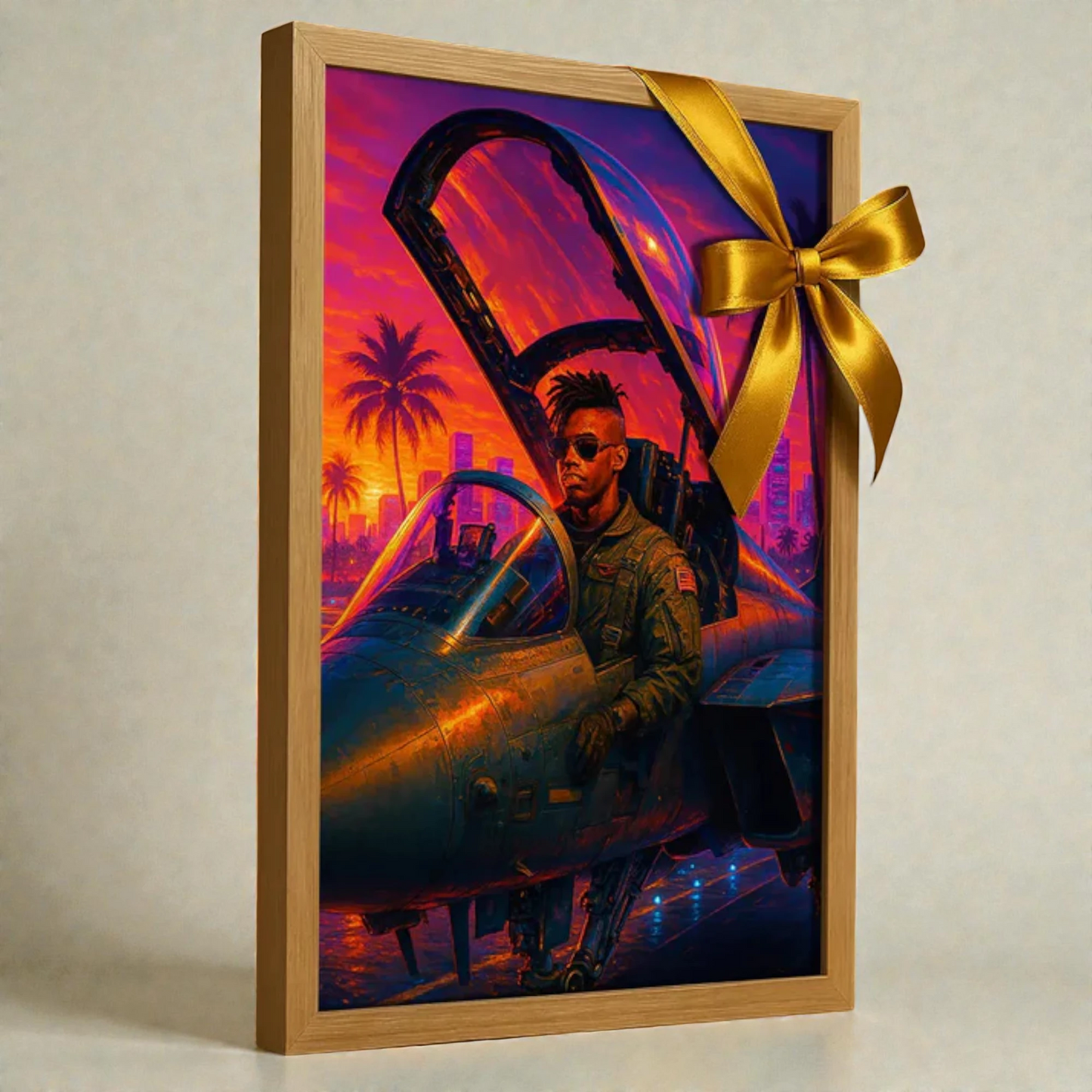 Ritratto personalizzato stile Top Gun | Incorniciamoci