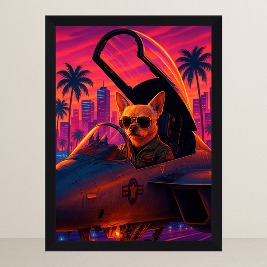 Ritratto personalizzato stile Top Gun | Incorniciamoci