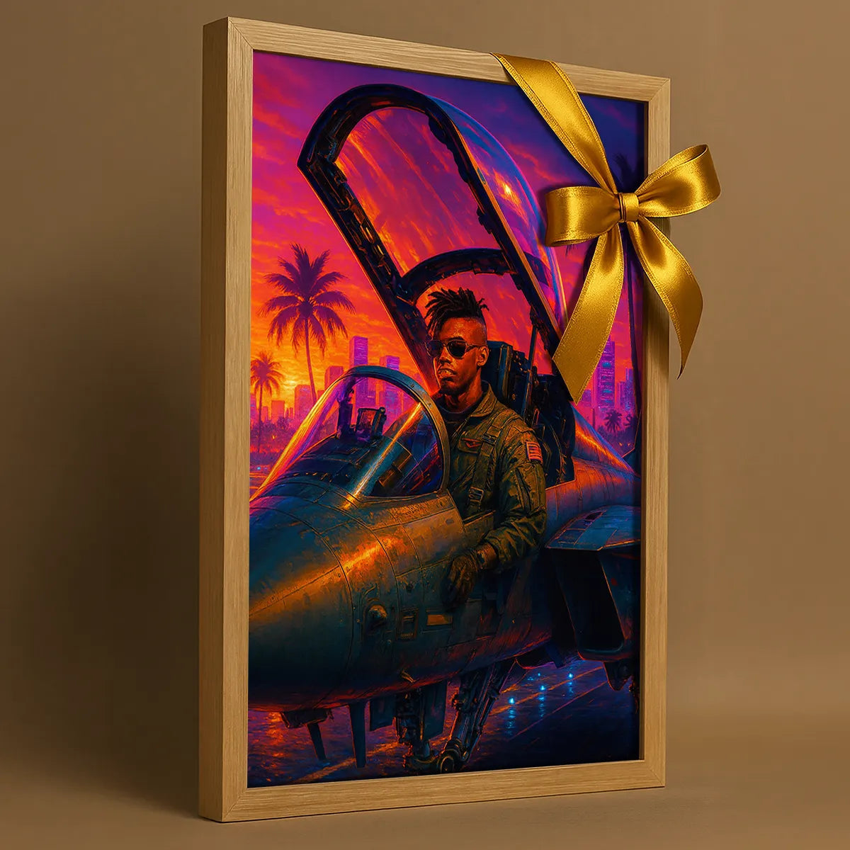 Ritratto personalizzato stile Top Gun | Incorniciamoci