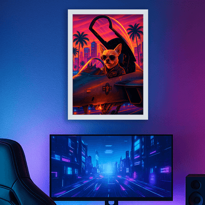 Ritratto personalizzato stile Top Gun | Incorniciamoci