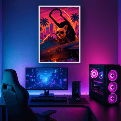 Ritratto personalizzato stile Top Gun | Incorniciamoci