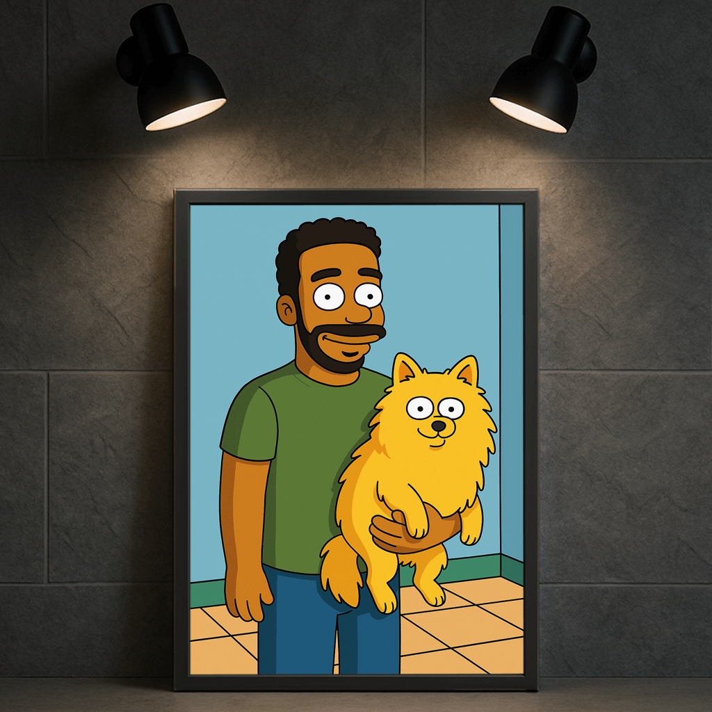 Ritratto personalizzato stile Yellow | Incorniciamoci