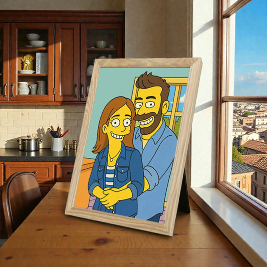 Ritratto personalizzato stile Yellow | Incorniciamoci