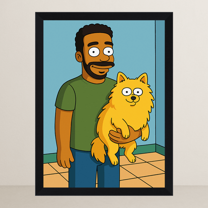 Ritratto personalizzato stile Yellow | Incorniciamoci