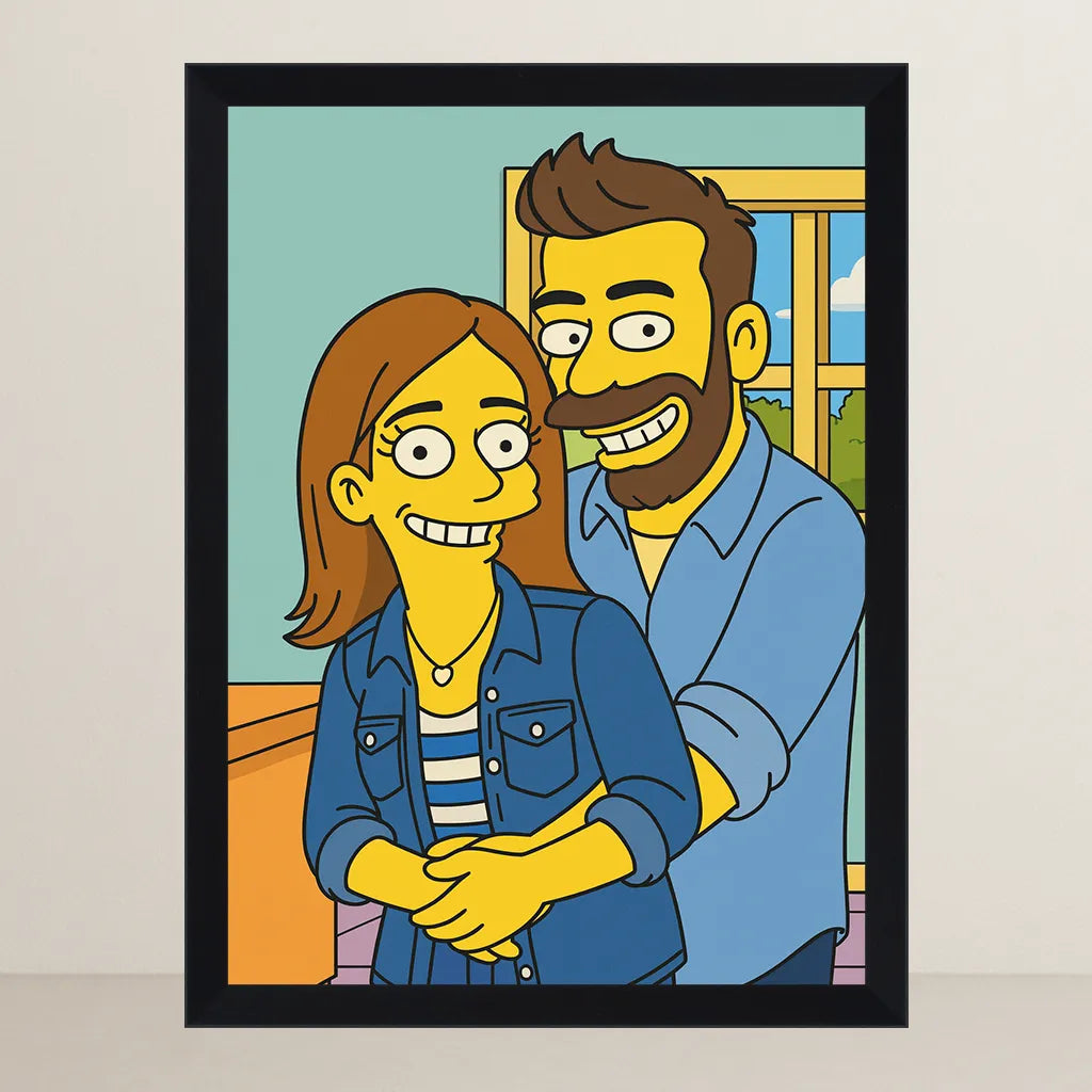 Ritratto personalizzato stile Yellow | Incorniciamoci