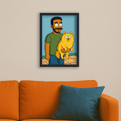 Ritratto personalizzato stile Yellow | Incorniciamoci