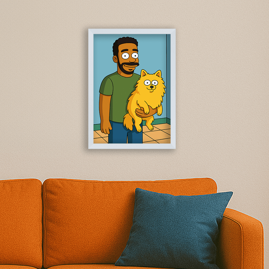 Ritratto personalizzato stile Yellow | Incorniciamoci