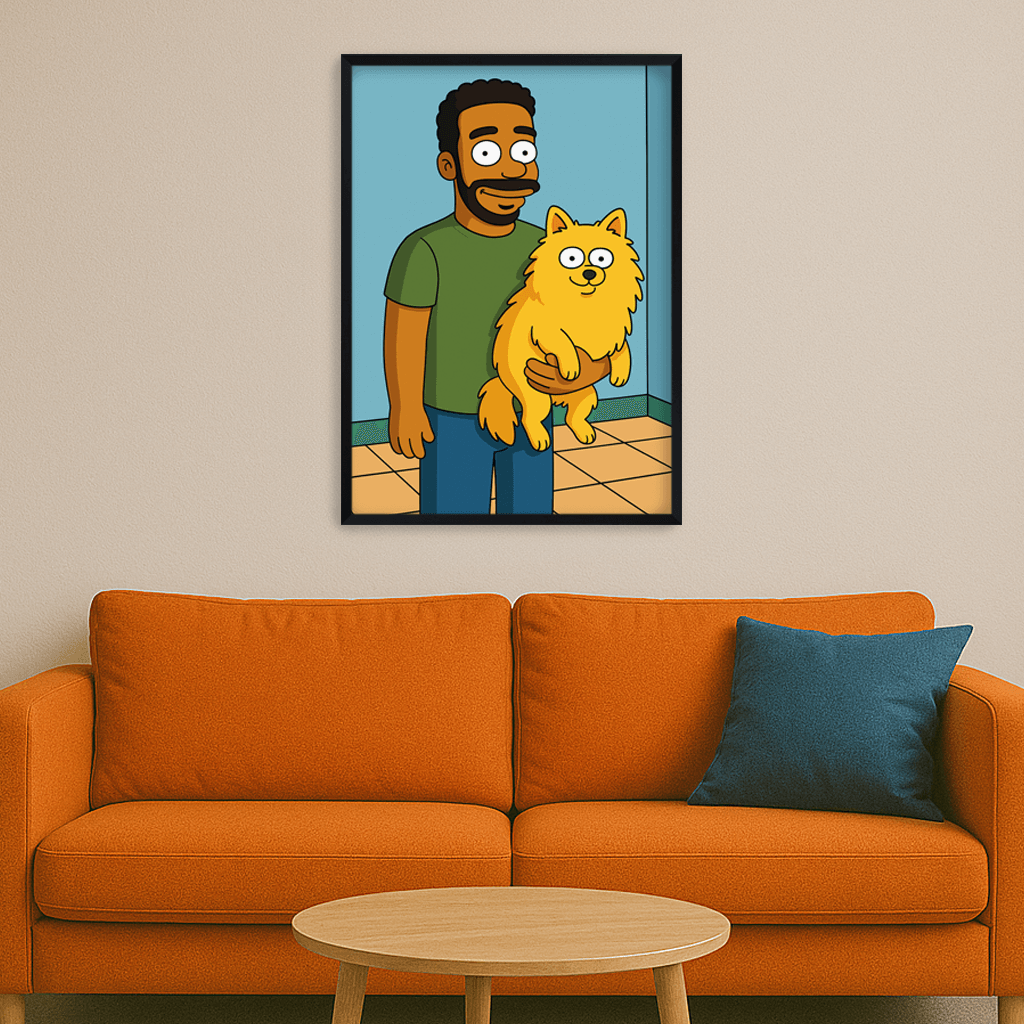 Ritratto personalizzato stile Yellow | Incorniciamoci