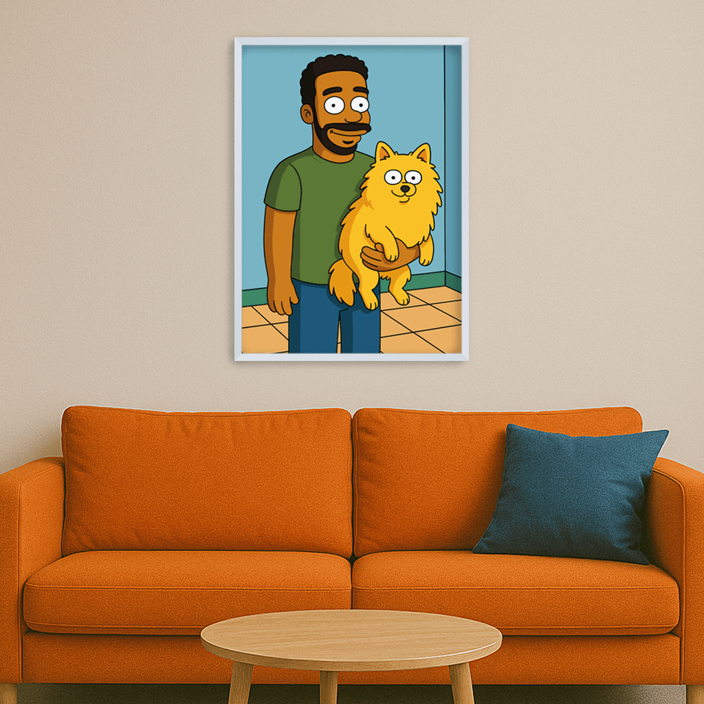 Ritratto personalizzato stile Yellow | Incorniciamoci