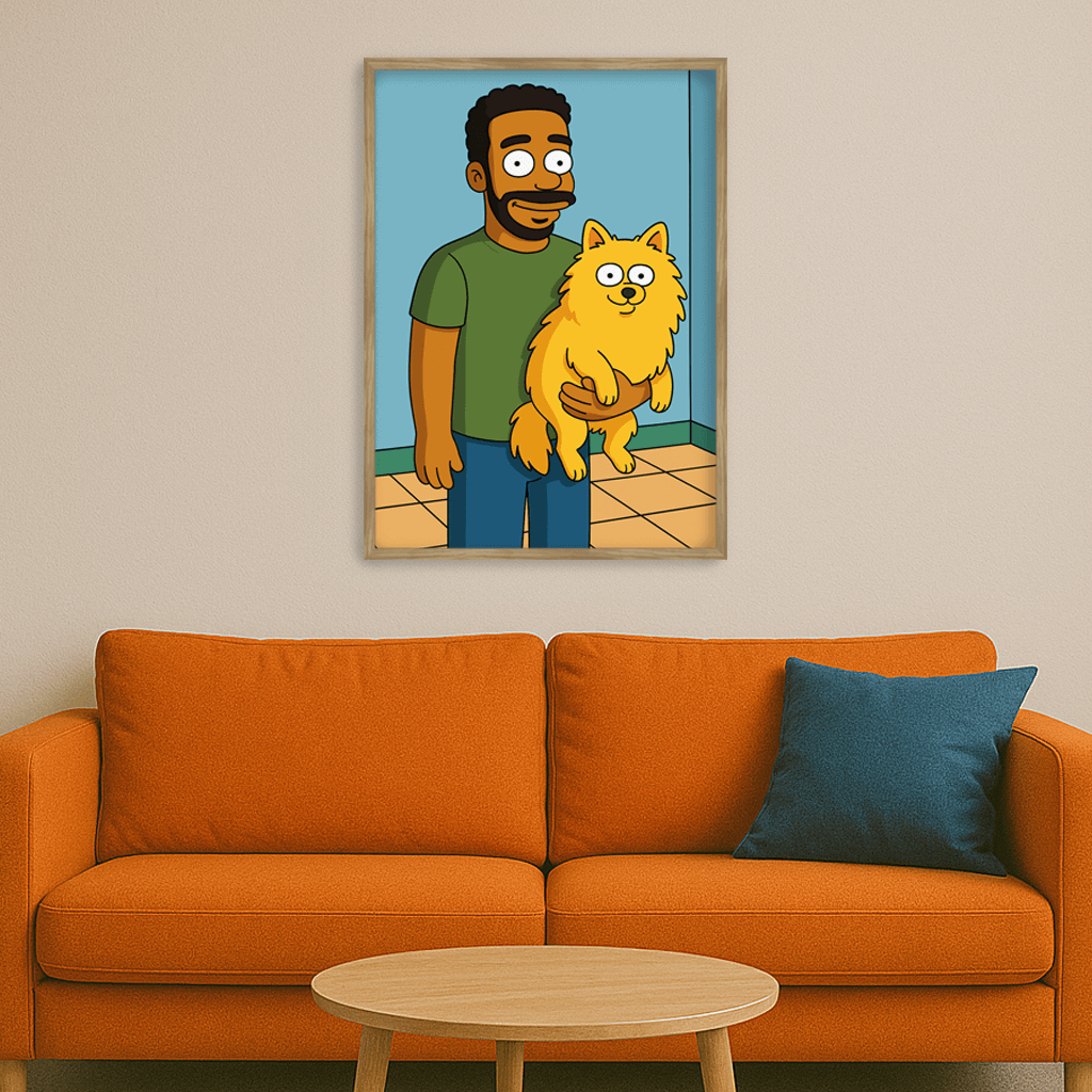 Ritratto personalizzato stile Yellow | Incorniciamoci