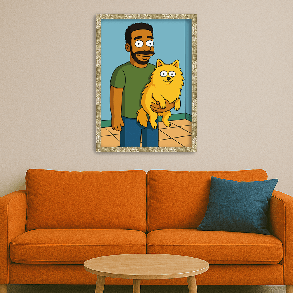 Ritratto personalizzato stile Yellow | Incorniciamoci