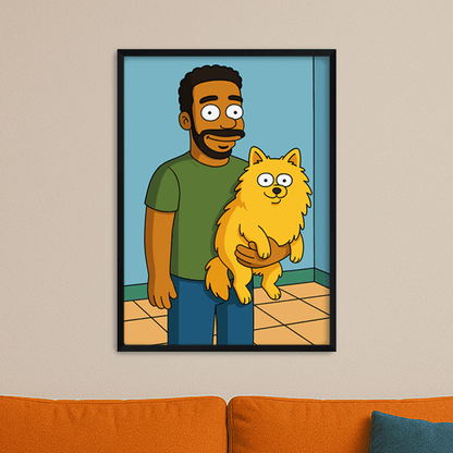 Ritratto personalizzato stile Yellow | Incorniciamoci