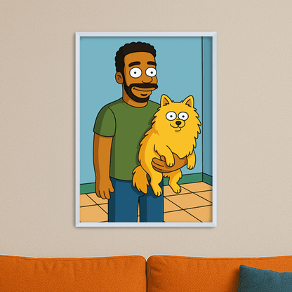 Ritratto personalizzato stile Yellow | Incorniciamoci