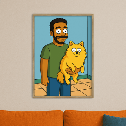 Ritratto personalizzato stile Yellow | Incorniciamoci