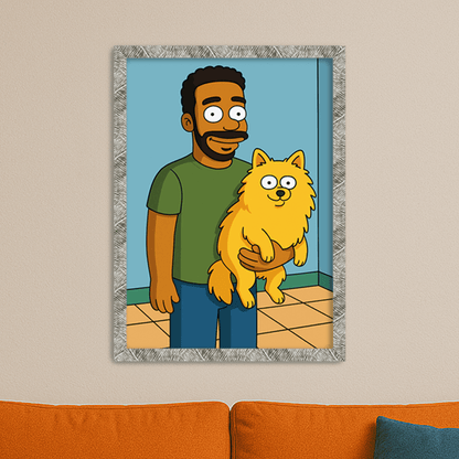 Ritratto personalizzato stile Yellow | Incorniciamoci