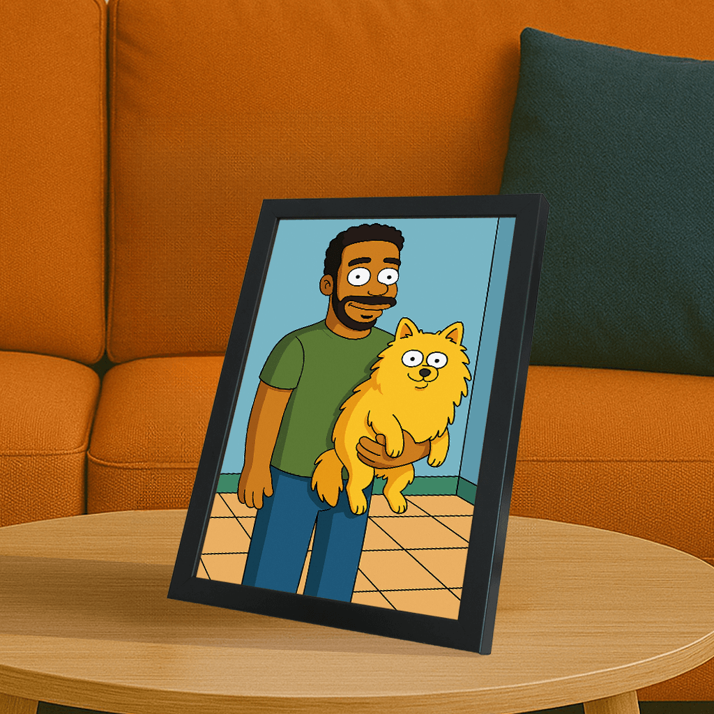 Ritratto personalizzato stile Yellow | Incorniciamoci