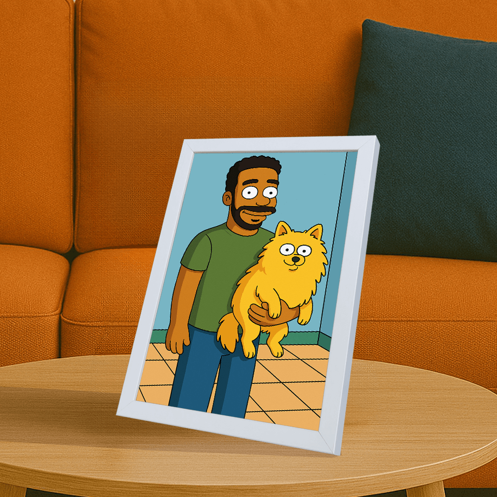 Ritratto personalizzato stile Yellow | Incorniciamoci