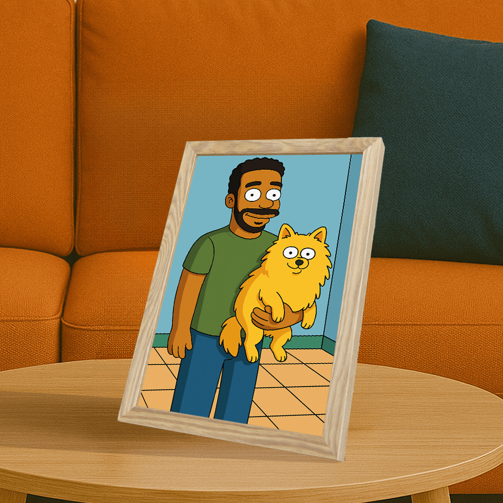 Ritratto personalizzato stile Yellow | Incorniciamoci