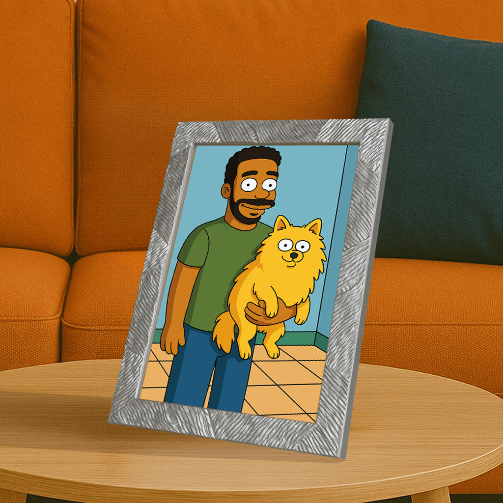 Ritratto personalizzato stile Yellow | Incorniciamoci