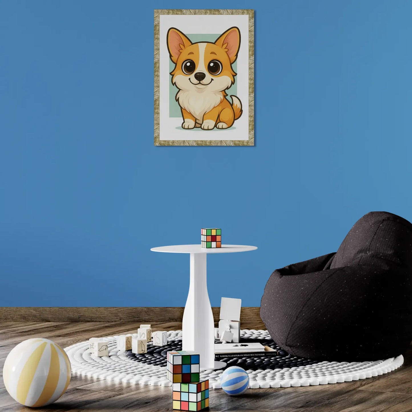 Welsh Corgi Pembroke in stile Chibi