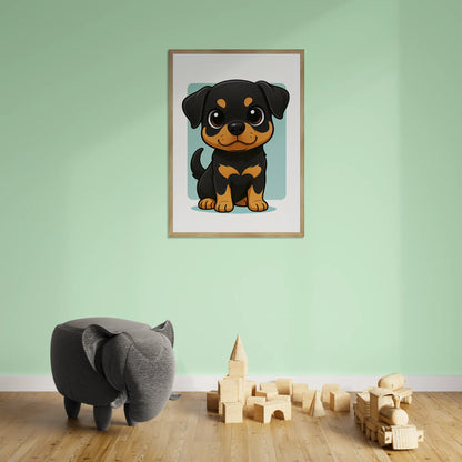 Rottweiler in stile Chibi